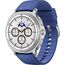 Galaxy Watch8 Classic | 46 мм | White | Hybrid/Blue | S/M/L, Размер: 46 мм, Цвет: White, Тип ремешка: Hybrid, Цвет ремешка: Blue, Размер ремешка: S/M/L, Подключение часов: Bluetooth / Wi-Fi